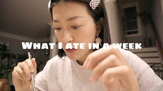 WHAT I ATE FOR A WEEK ｜一周吃什么｜近期爱用｜Phiphiwearswhat [upl. by Ashok]