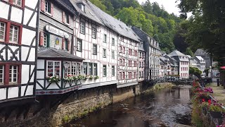 Walking in Monschau  Eifel Region  Germany 4K⁶⁰ [upl. by Aerol]