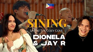 TOP NOTCH FILIPINO MUSIC Waleska amp Efra react to Sining Live at The Cozy Cove  Dionela ft Jay R [upl. by Grim]