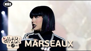 Marseaux for adidas – We will rock you  Μαύρο καρέ κοντό  MadWalk 2023 by Three Cents [upl. by Nattirb994]