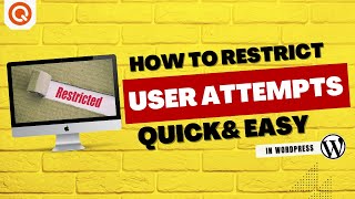 How to Restrict User Attempts with WordPress Quiz Plugin [upl. by Conal]