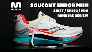 Saucony Endorphin FULL LINEUP REVIEW PRO vs SPEED vs SHIFT [upl. by Heringer674]