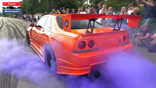 1000HP Nissan Skyline B334R  Drifting amp Burnouts [upl. by Kcirded]