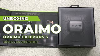 Oraimo FreePods 3  Déballage silencieux [upl. by Kendall]