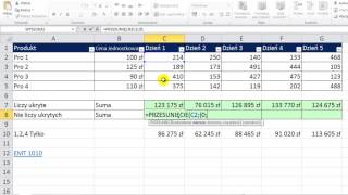 Excel  SUMAILOCZYNÓW mnożenie filtrowanych kolumn lub kolumn z ukrytymi wierszami  sztuczki 34 [upl. by Yelahc]