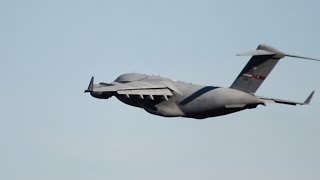 RARE C17 at RDU  RaleighDurham planespotting [upl. by Rauscher]