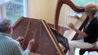 The Foggy Dew on Celtic harp hammered dulcimer amp flute by Timothy Seaman amp Ann Robinson [upl. by Airamak]