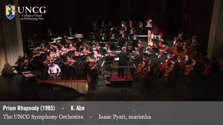 quotPrism Rhapsodyquot by Keiko Abe  Performed by Isaac Pyatt and UNCG Symphony Orchestra [upl. by Victorine]