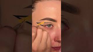 Simple Caution Tape Eyeliner Tutorial  Bold Look with GlistenCosmetics Liners 🎨 [upl. by Anolahs871]