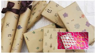 How to wrap Big gift items  gift wrapping ideas giftwrapping paper How to make bestwishes card [upl. by Eben799]