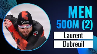 Laurent DUBREUIL CAN  Winner  500m Men 2  Tomaszów Mazowiecki 2023  SpeedSkating [upl. by Aisylla]