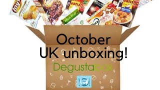 Degustabox UK October 2019 Unboxing [upl. by Pamella]