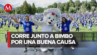 Correr por una buena causa en la Bimbo Global Race [upl. by Eileek]