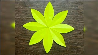 how to cut sunflower petals  flower pattern  origami flower pattern [upl. by Rocca623]