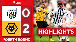 Wolves Fifth Round Bound  West Brom 02 Wolves  Highlights  Emirates FA Cup 202324 [upl. by Yonah434]