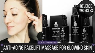 AntiAging Facelift Massage for Glowing Skin  Bella Aura Skincare [upl. by Elbam]