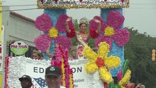 Sights and sounds from the 133rd edition of the Battle of Flowers Parade [upl. by Ahtennek]