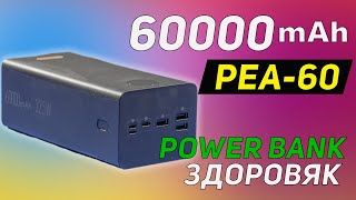 POWER BANK ЗДОРОВЯК НА 60000mAh НОВИНКА ОТ ROMOSS PEA60 [upl. by Ellsworth]