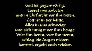 EG 165 Gott ist gegenwärtig [upl. by Corrianne]