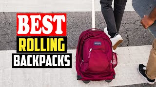 ✅Top 10 Best Wheeled Rolling Backpacks in 2024 Reviews [upl. by Nauqal264]