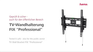 Hama TVWandhalterung FIX quotProfessionalquot für Fernseher von 165 cm 65quot bis 203 cm 80  STARR [upl. by Yllah]