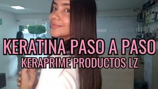 KERATINA PASO A PASO CON PRODUCTOS LZ  Michelle Sánchez [upl. by Abehsile]