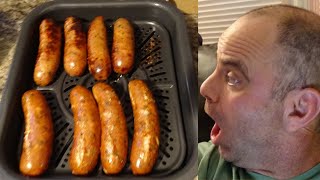 Ninja Combi Recipes  Air Fryer Chicken Sausages  How To Air Fry Chicken Sausage [upl. by Llyrrad]