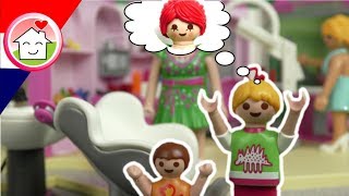 Playmobil filmpje Nederlands Familie Huizer naar de kapper [upl. by Feirahs]