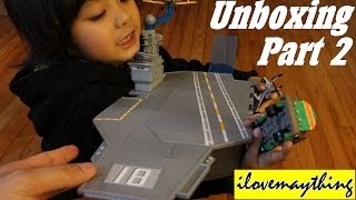 Unboxing Disney Planes Aircraft Carrier Set Part 2 of 2 [upl. by Ibed153]