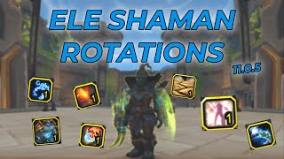 New Ele Shaman Rotations for 1105 [upl. by Aseuqram]