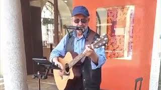 Heart of gold Neil Young cover  Berdy Soul Man busking in Varese Italy [upl. by Wilone]