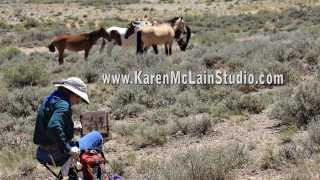 Painting Wild Horses wwwkarenmclainstudiocom [upl. by Hagan]