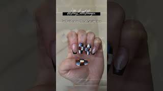 Optical Illusion nailsstatic tv nails nailart naildesign opticalillusionnails opticalillusion [upl. by Kemme]