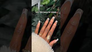 PRO NAILS AT HOME diynails nails nailart [upl. by Wylen]