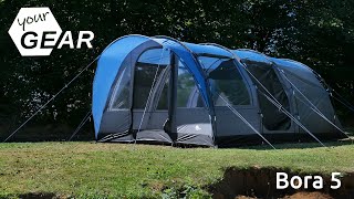 yourGEAR Bora 5 • Tunnelzelt • wasserdichtes Campingzelt [upl. by Strephon]