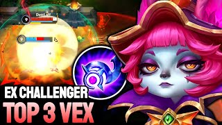 WILD RIFT VEX  TOP 3 VEX GAMEPLAY  EX CHALLENGER RANKED [upl. by Anerehs]