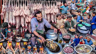 Breakfast in Afghanistan  Traditional Early morning street food  Liver fry recipe  Kabuli Pulao [upl. by Opal319]