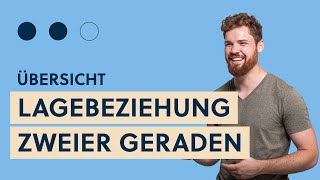 Lagebeziehung Gerade  Gerade  Übersicht alle Fälle  Formeln Schnittpunkt Schnittwinkel Abstand [upl. by Mcnamee]