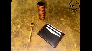 Making Handmade Card Holder Leather [upl. by Pavyer]