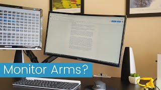 Are monitor arms worth it Monitor Arm vs Monitor stand [upl. by Akilat]