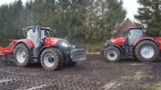 New CaseIH Optum 300 en 270 CVX working in the field with Evers Agro Trekkerweb [upl. by Lucretia408]