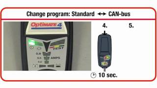 Standard to CANbus program change  OptiMate 4 Dual Program [upl. by Oidgime764]