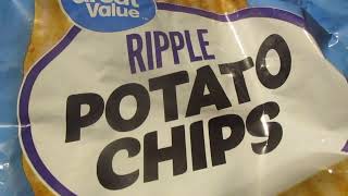 Great Value Ripple Potato Chips greatvalue ripple potatochips [upl. by Ocnarf]