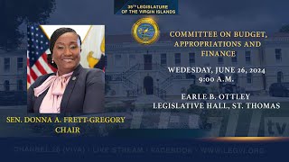 062624  Committee on Budget Appropriations and Finance Part 1 [upl. by Akihsay]