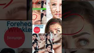 Forehead wrinkle faceyoga exercise doublechin antiaging exercise beauty skincare [upl. by Hanley]