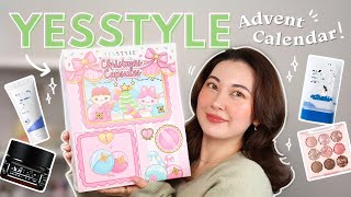 FULL Unboxing of 2024 YesStyle Advent Calendar [upl. by Ahsimek153]