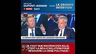 «Il faut quEmmanuel Macron sen aille cest la seule solution pour résoudre la crise politique quot [upl. by God]