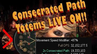 Consecrated Path Totems ASCENDANT  32m DPS  THE BUILD GGG CANT BREAK [upl. by Elo]