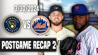 Met Fan Reaction Game 2┃MIL7 NYM6 THE METS SHOW UP TOO LATE AS THEY FALL TO THE BREWERS [upl. by Corella]