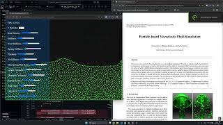 Opensource Particlebased Viscoelastic Fluid Simulation Implementation [upl. by Nowad]